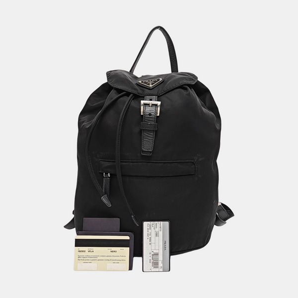 Nylon Backpack Black