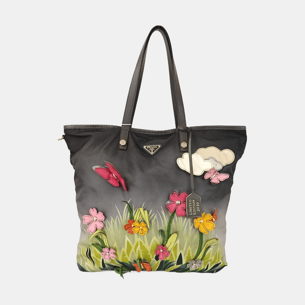 Nylon Top Handle Bag Multicolor