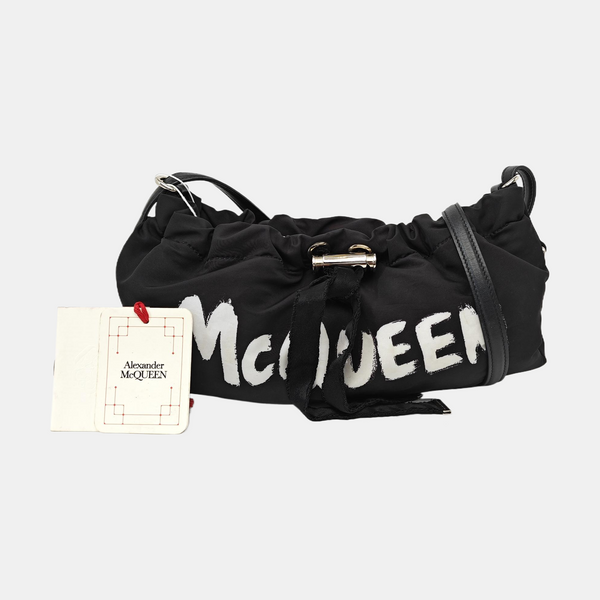 Nylon Shoulder Bag Black