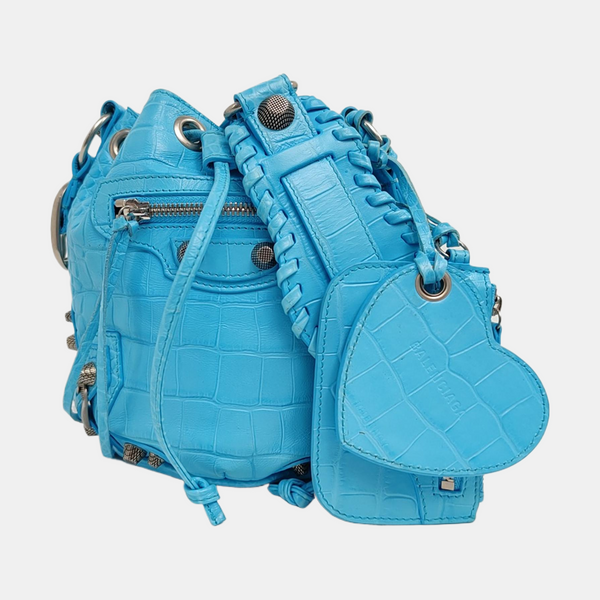 Le Cagole Mini Calfskin Blue