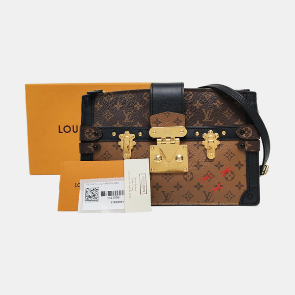 TRUNK Monogram Coated Canvas Brown