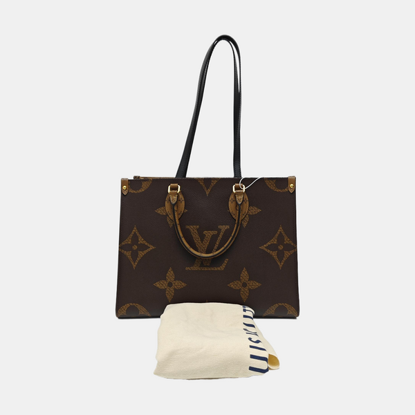 ONTHEGO MM Monogram Coated Canvas Brown