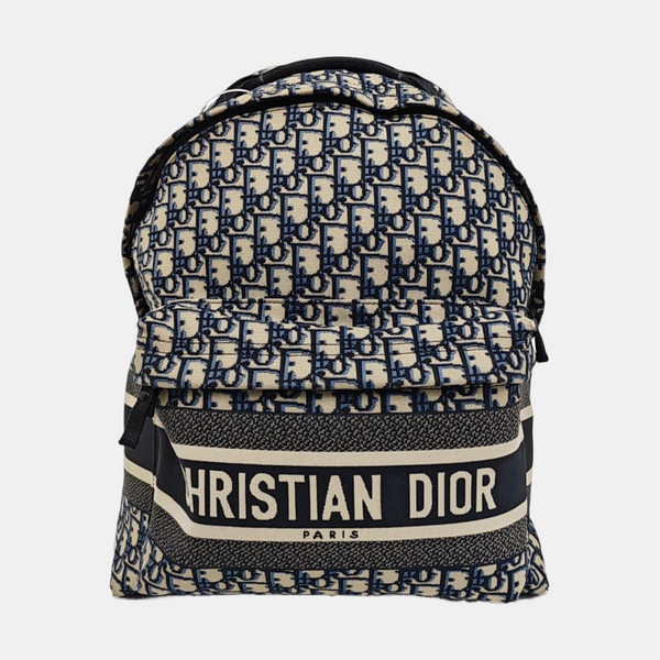 Diortravel Oblique Canvas Blue