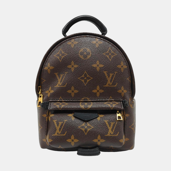 PALM SPRINGS Mini Monogram Coated Canvas Brown