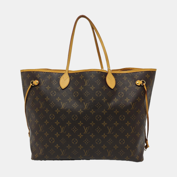 NEVERFULL GM Lona revestida Monogram Marrón