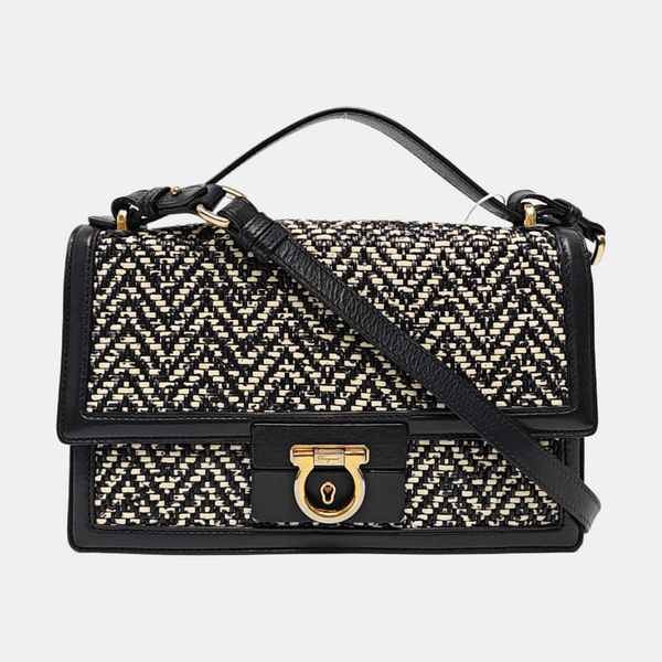 Calfskin Shoulder Bag Black