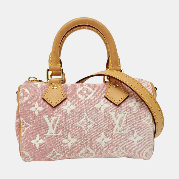SPEEDY Nano Monogram Denim Pink