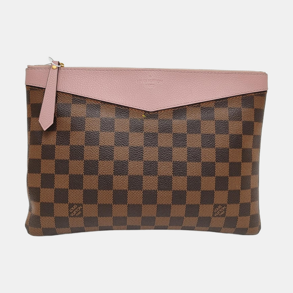 DAILY Damier Ebene Coated Canvas Brown