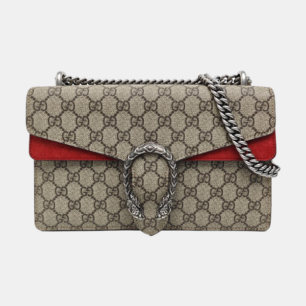 Dionysus Small Monogram Coated Canvas Black