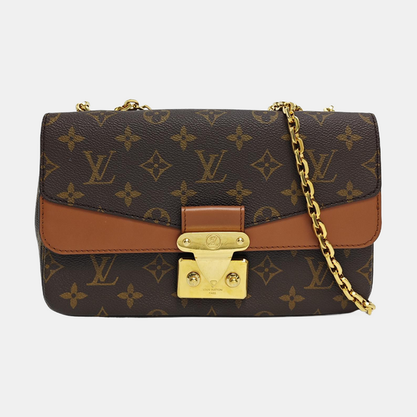 MARCEAU Monogram Coated Canvas Brown