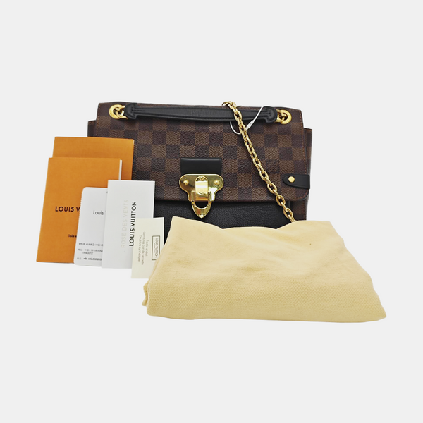 VAVIN PM Damier Ebene Coated Canvas Brown