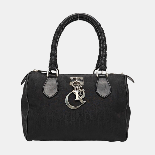 Canvas Top Handle Bag Black