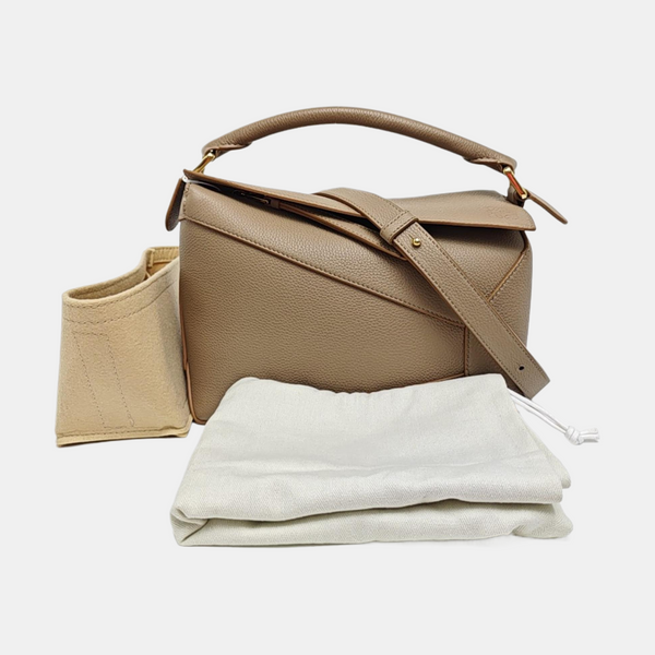 Puzzle Small Calfskin Beige