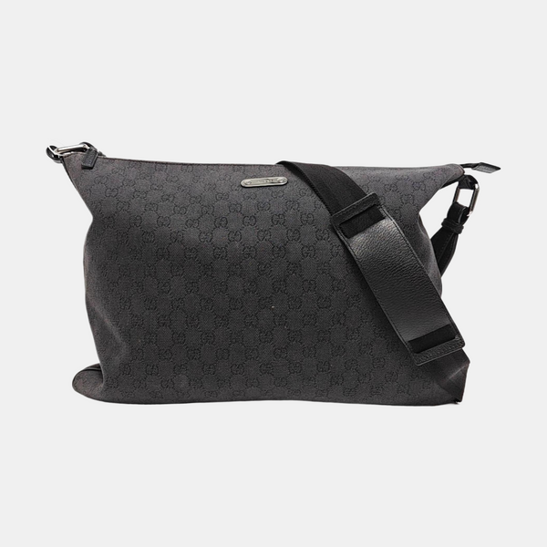 Monogram Canvas Shoulder Bag Brown