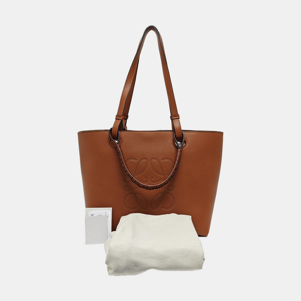 Calfskin Tote Bag Small Brown