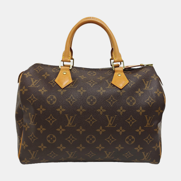 SPEEDY 30 Monogram Coated Canvas Brown
