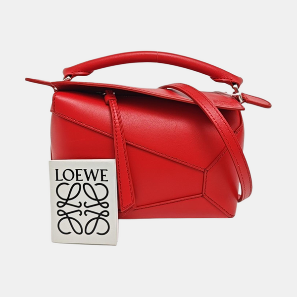 Puzzle Mini Calfskin Red