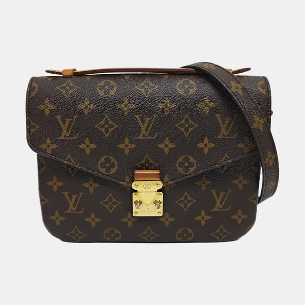 MÉTIS MM Monogram Coated Canvas Brown