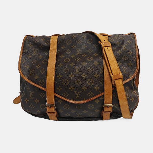 SAUMUR 43 Monogram Coated Canvas Brown