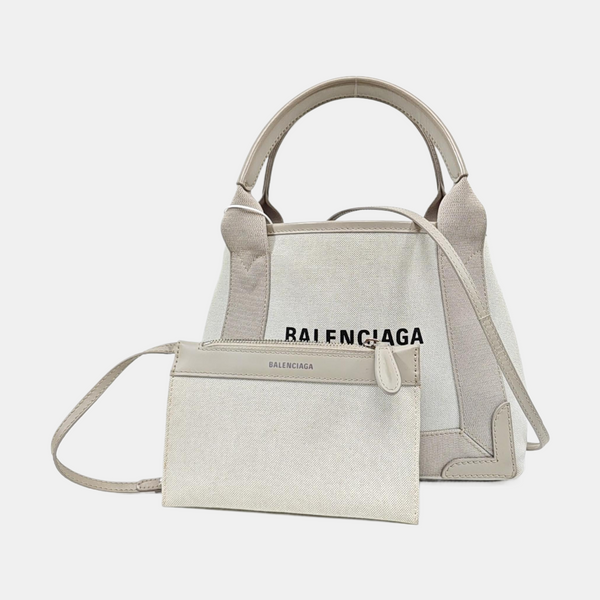 Navy Mini Canvas White