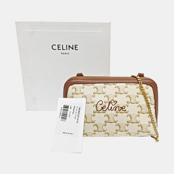 Calfskin Shoulder Bag Brown