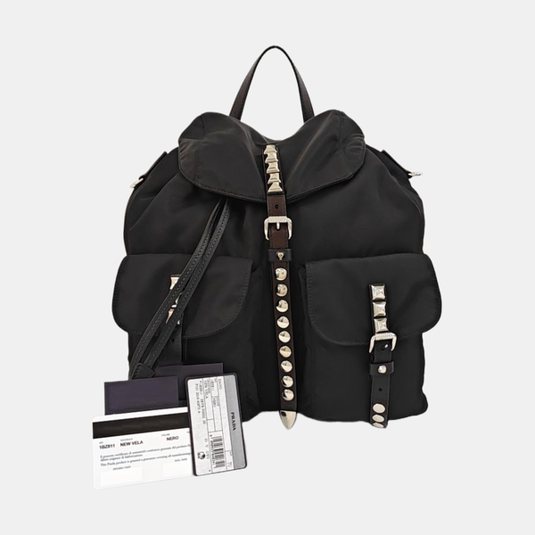 Nylon Backpack Black
