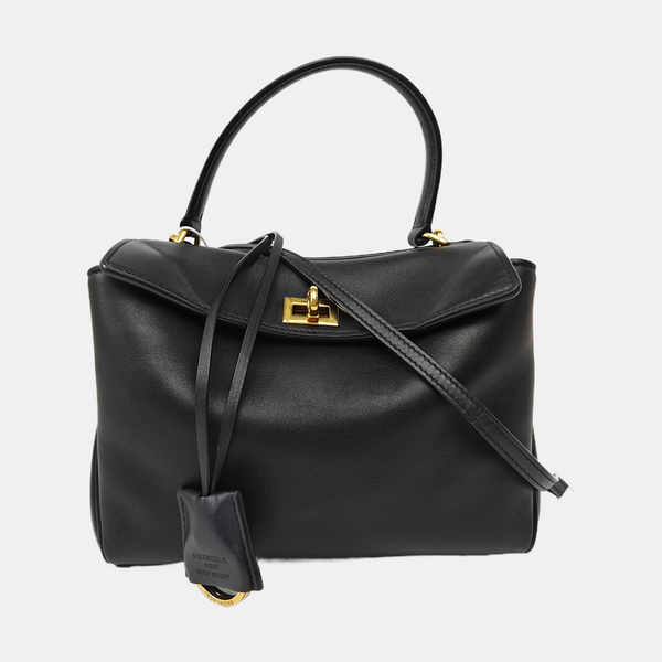 Calfskin Shoulder Bag Mini Black
