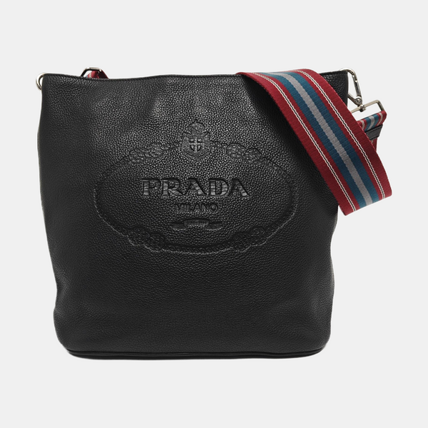 Calfskin Shoulder Bag Black