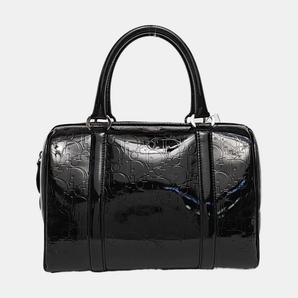 Boston Oblique Patent Leather Black