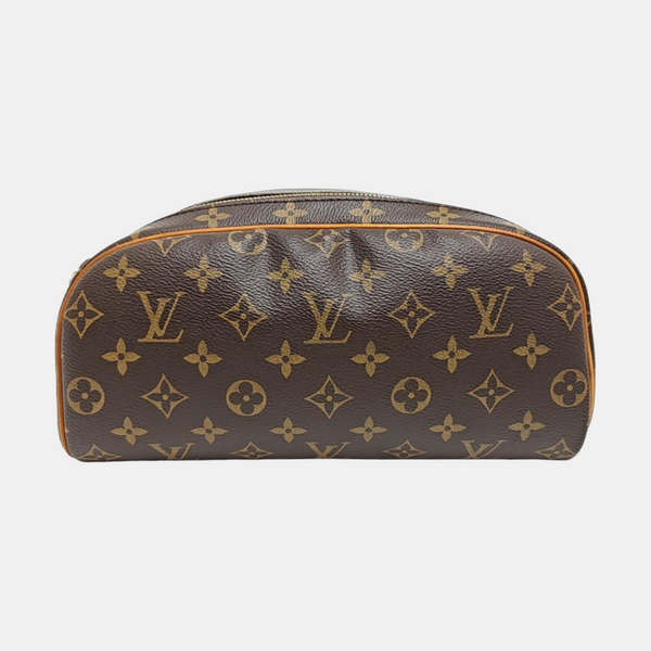 Monogram Coated Canvas Top Handle Bag Brown