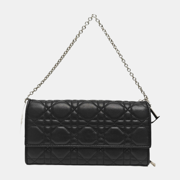 Lady Dior Small Cannage Lambskin Black