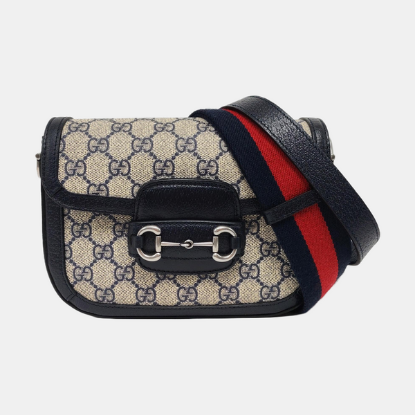 Horsebit 1955 Mini Monogram Coated Canvas Beige