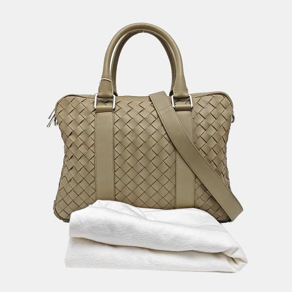 Calfskin Shoulder Bag Gray