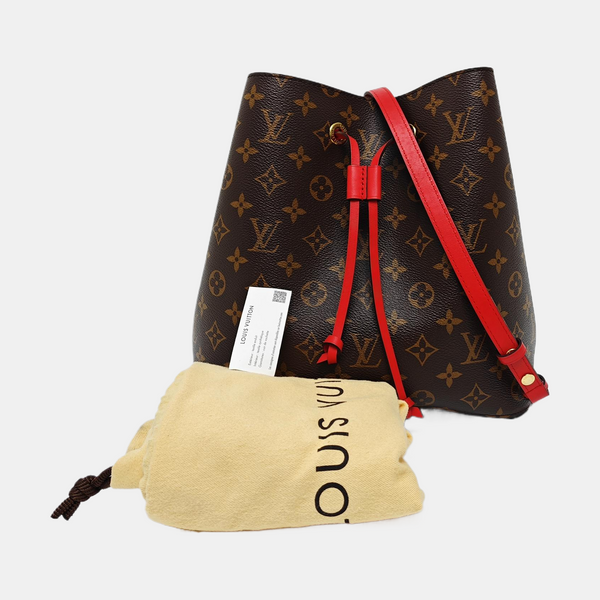 NÉONOÉ MM Monogram Coated Canvas Brown