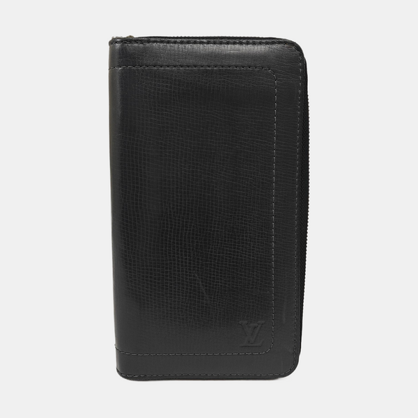 ZIPPY Calfskin Black Wallet