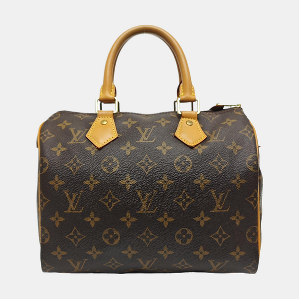 SPEEDY 25 Monogram Coated Canvas Brown