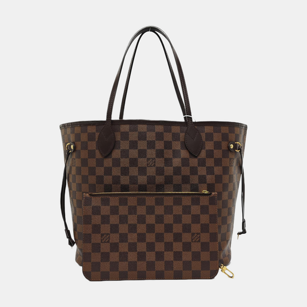 NEVERFULL MM Damier Ebene Coated Canvas Brown