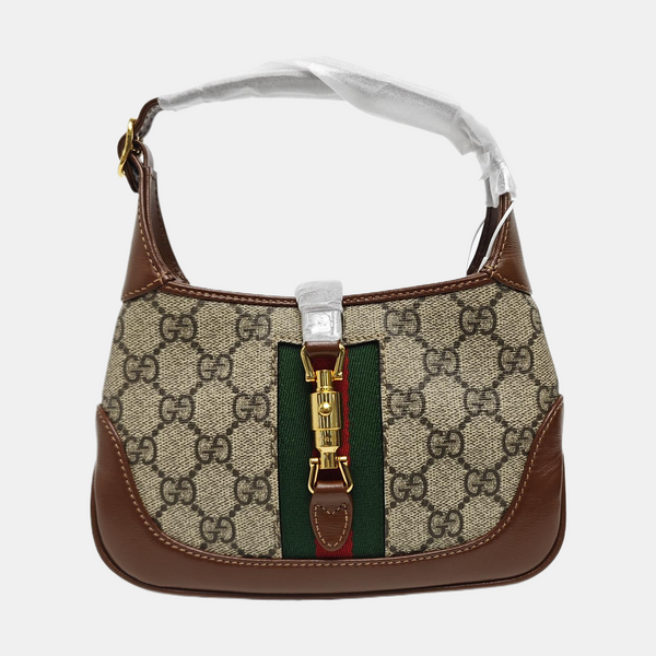 Jackie 1961 Mini Monogram Coated Canvas Beige