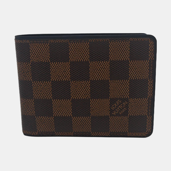 Damier Ebene Coated Canvas Wallet Brown