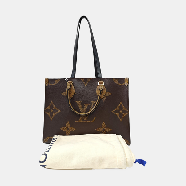 ONTHEGO MM Monogram Coated Canvas Brown