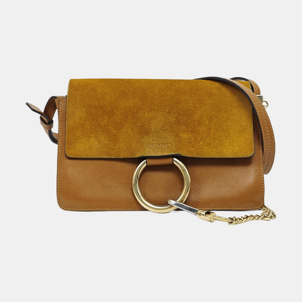 Faye Small Calfskin Brown