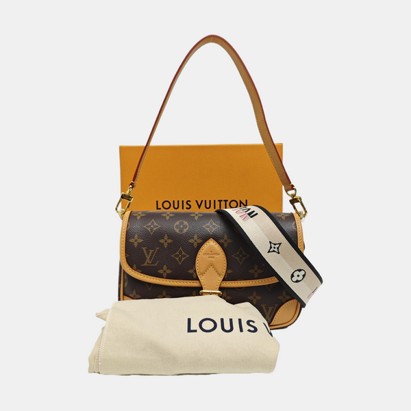 DIANE Monogram Coated Canvas Brown