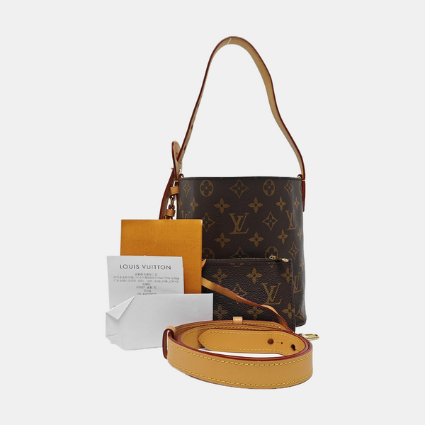 ALL IN BB Monogram Coated Canvas Brown