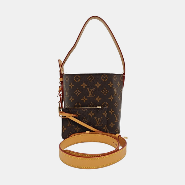 ALL IN BB Monogram Coated Canvas Brown