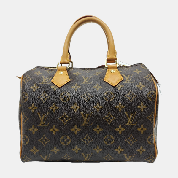 SPEEDY 25 Monogram Coated Canvas Brown