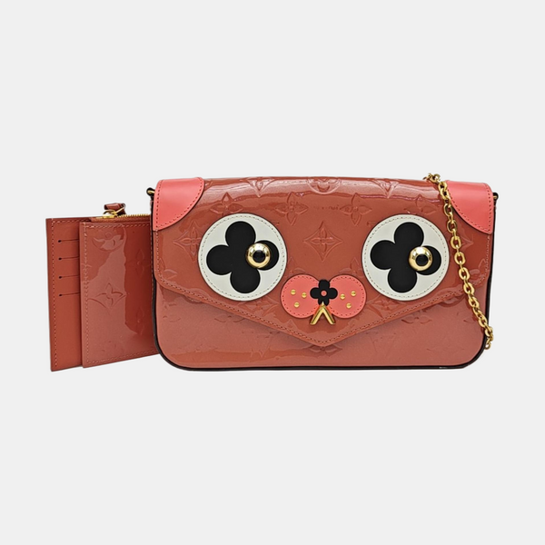 FÉLICIE Monogram Patent Leather Beige