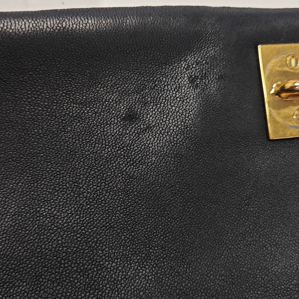 Ginny Quilted Lambskin Black