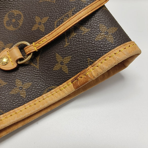 NEVERFULL GM Monogram Coated Canvas Brown