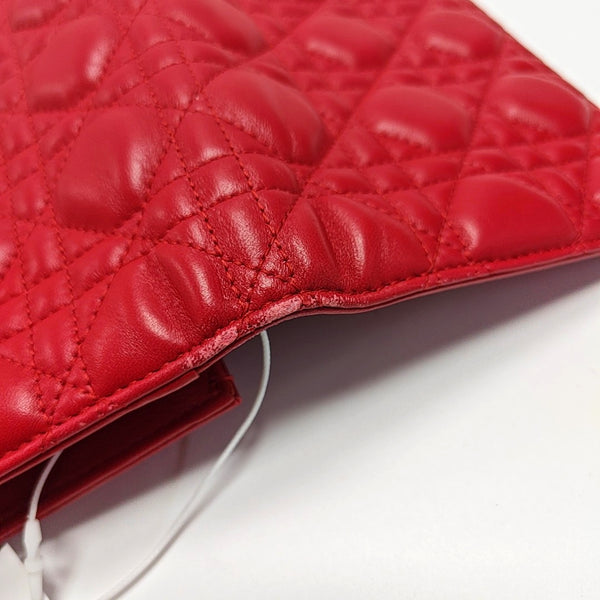 Lady Dior Cannage Calfskin Red
