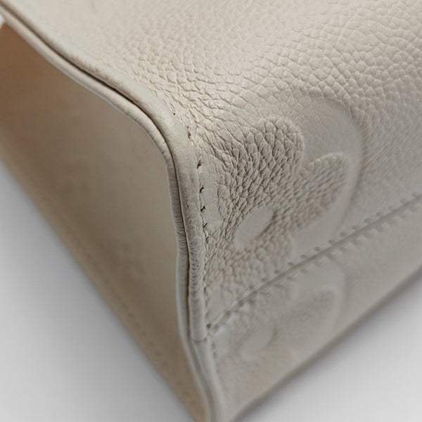 ONTHEGO PM Monogram Calfskin Beige